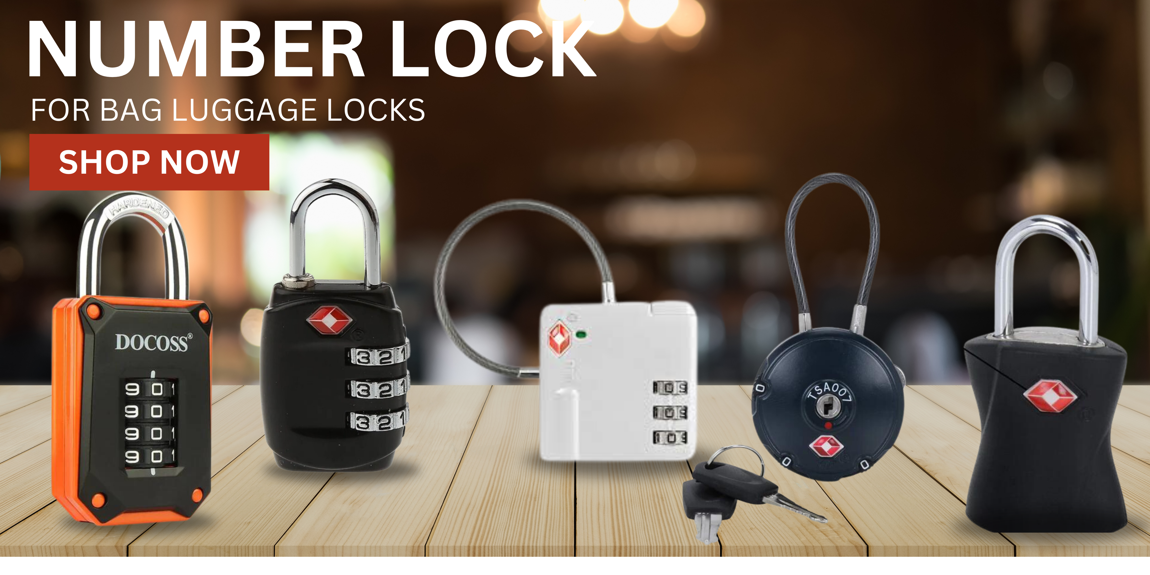 Number Locks Bag Lock DOCOSS