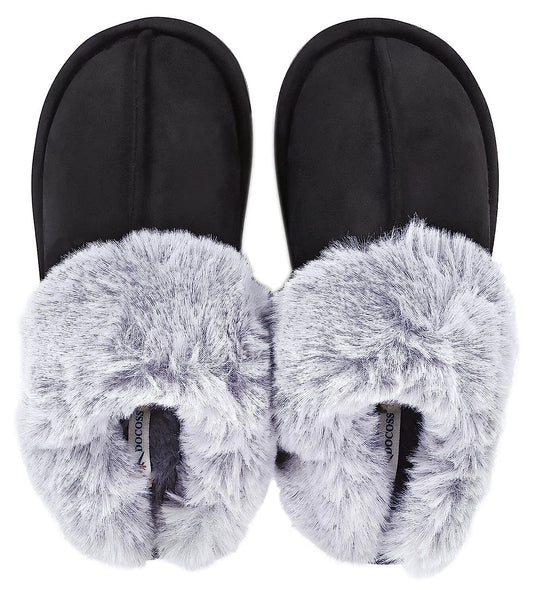 DOCOSS Warm Winter Indoor Shoes for Women Men / Indoor Slippers for Girls , Boys /Home Bedroom Indoor Slippers Warm Slippers Winter