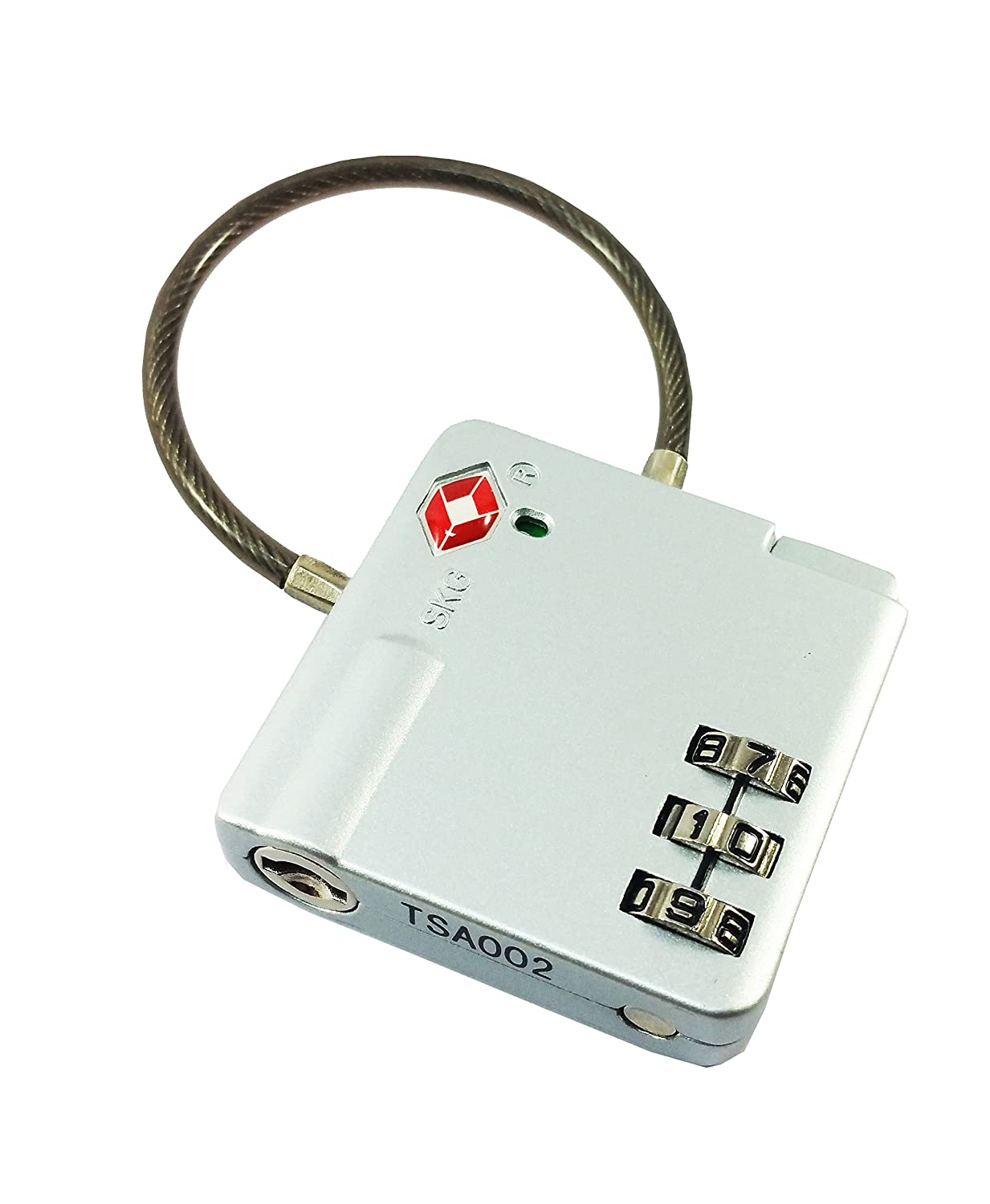 DOCOSS-Pack of 2- 529-Metal TSA Approved Lock Strong Cable International Password Locks For luggage Bag Travel Locks(Multi-color)