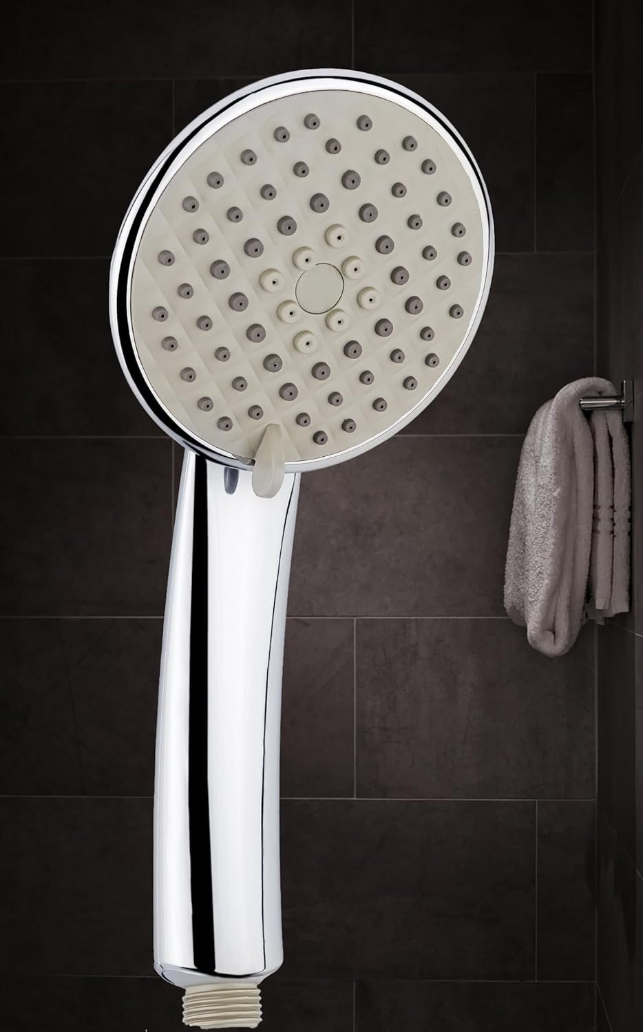 DOCOSS Premium Hand Shower For Bathroom 5-Flow Handheld Showers For Bathing / Hand Shower For Bath (Chrome)