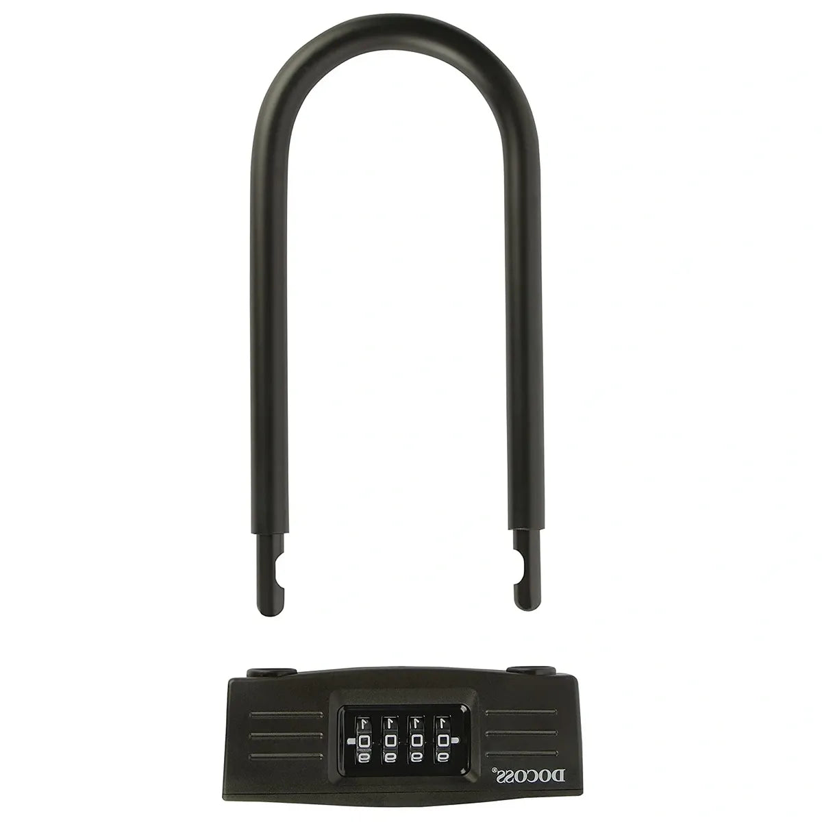 DOCOSS Metal U Lock for Cycle Bike Cycle Lock Bicycle Lock Heavy Duty Helmet Lock Combination Bike Lock Strong Password Lock for Bike Black