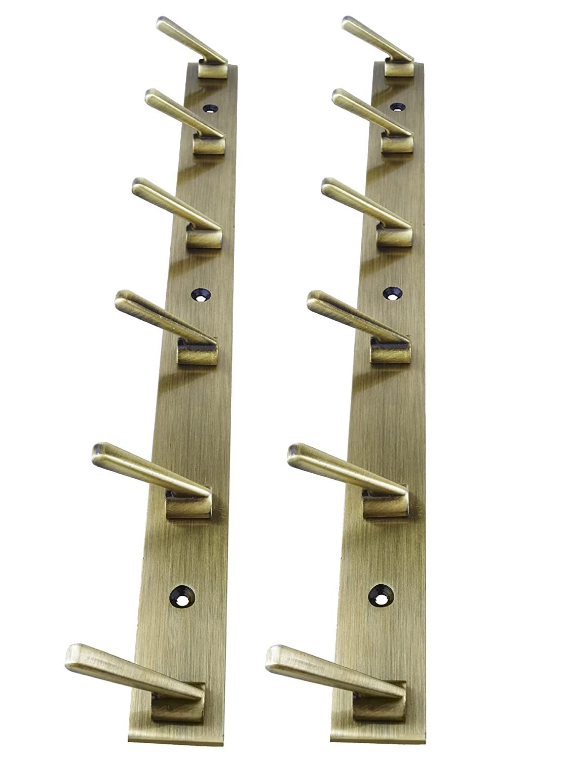 DOCOSS Stainless Steel Wall Hooks for Hanging Cloth and Towel Hangers for Wall Hook,Door Hangers,Hook Rail Pack of 2, Silver