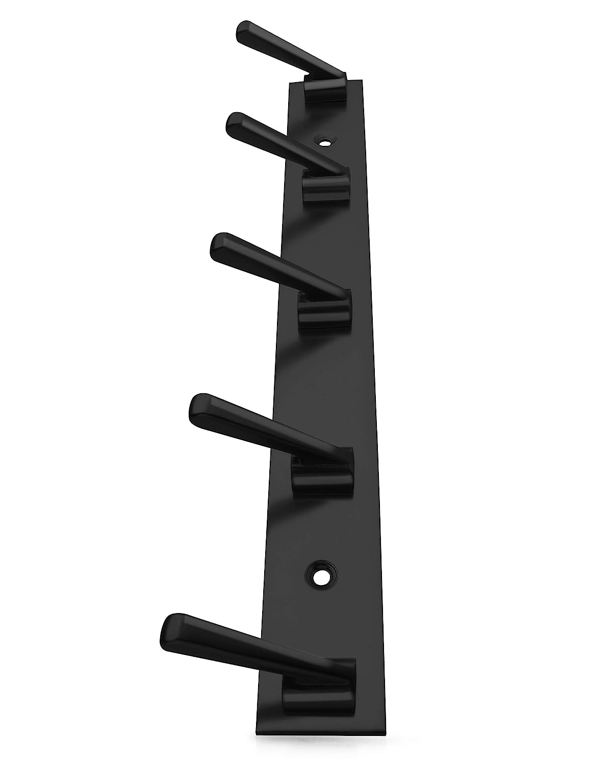 DOCOSS Deluxe Stainless Steel Bathroom Cloth Hooks 5 Pins Hanger Door Wall Bedroom Robe Hooks Rail for Hanging Keys,Clothes,Towel Steel Hook