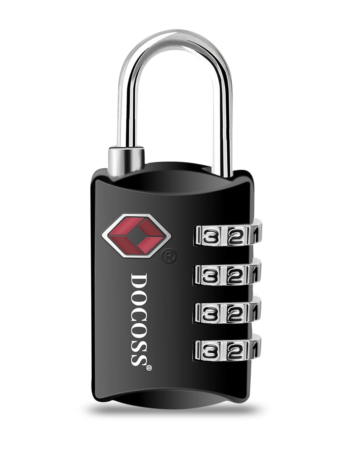 DOCOSS-Set of 2-309-Metal TSA Lock 4 Digit for Luggage Bag Number Password Travel Locks