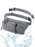 DOCOSS-Fanny Pack for Men,Women,Waterproof Waist Bag,1 RFID Safe Pocket,Premium Stitching & Zippers Travel Side Bag for Men,Women -Belt Bag with Extra Extendable Belt for Travelling