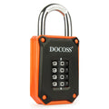 DOCOSS Zinc Strong Number Lock for Door/Combination Padlock, Gate, Gym Locker - Orange Black