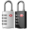 DOCOSS-Set of 2-309-Metal TSA Lock 4 Digit for Luggage Bag International Number Password Travel Locks
