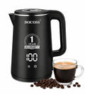 DOCOSS Electric Kettle for Hot Water, 1.8L Multipurpose Kettle with 5 Preset Modes & Digital Touch Display, 1800W Hot water Kettle with Auto Shutoff and 360° Swivel Base