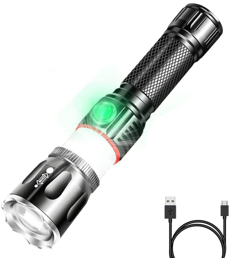 DOCOSS 2 in 1 Torch Lights Rechargeable Lights With Emergency Light /C