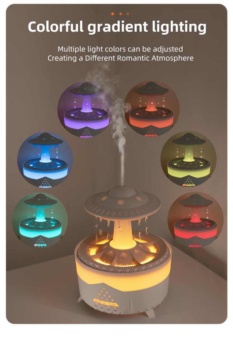 Docoss CloudRain Aroma Diffuser for Home Electric & Humidifier Oil Diffuser for Home – Essential Oil Fragrance Diffuser with Remote Control,Room Freshener Scent for Relaxation