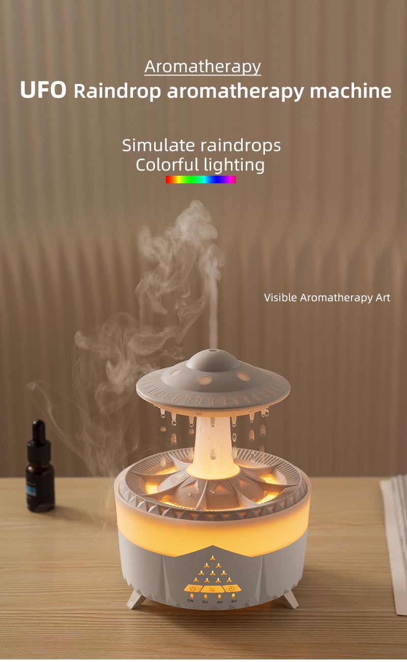 Docoss CloudRain Aroma Diffuser for Home Electric & Humidifier Oil Diffuser for Home – Essential Oil Fragrance Diffuser with Remote Control,Room Freshener Scent for Relaxation