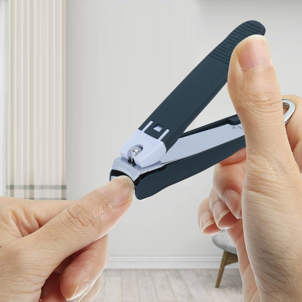 DOCOSS Steel Big Nail Clippers For Men Women Nail Cutter with Toe Nail Clipper,Cuticle Cutter & Ingrown Toenail Cutter,Nails Cutter(Green)