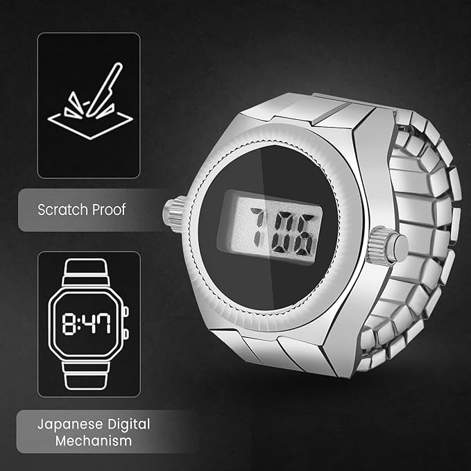 Women's digital watch with cheap stretch band