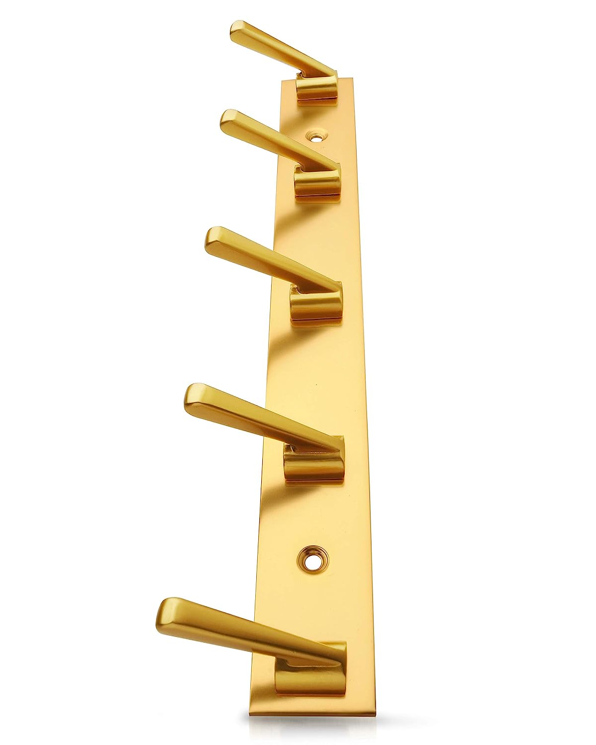 DOCOSS-Pack of 3-Deluxe Metal Gold Pin Cloth Wall Hanger for Clothes Hanging Door Hangers Cloth Hook Bathroom Hooks Rail for Clothes,Towel Bathroom