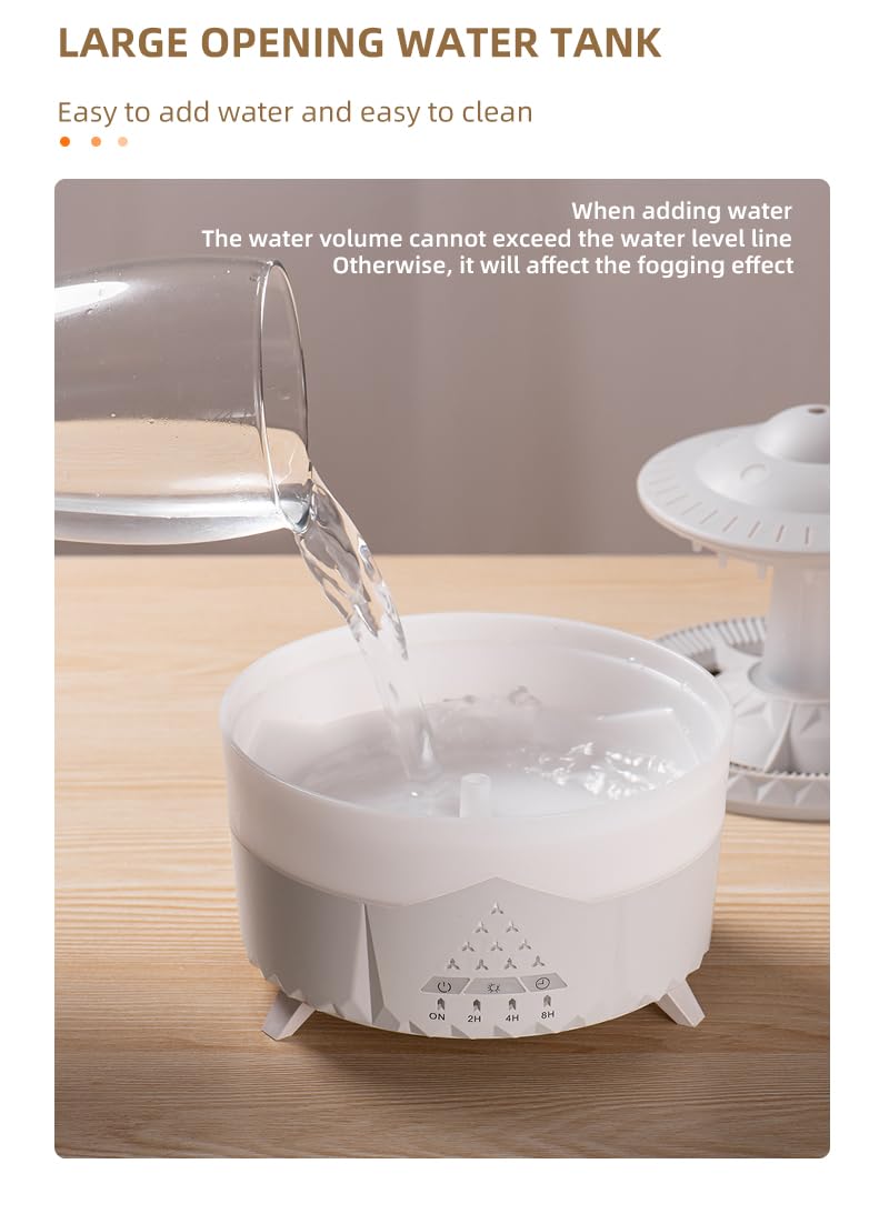 Docoss CloudRain Aroma Diffuser for Home Electric & Humidifier Oil Diffuser for Home – Essential Oil Fragrance Diffuser with Remote Control,Room Freshener Scent for Relaxation