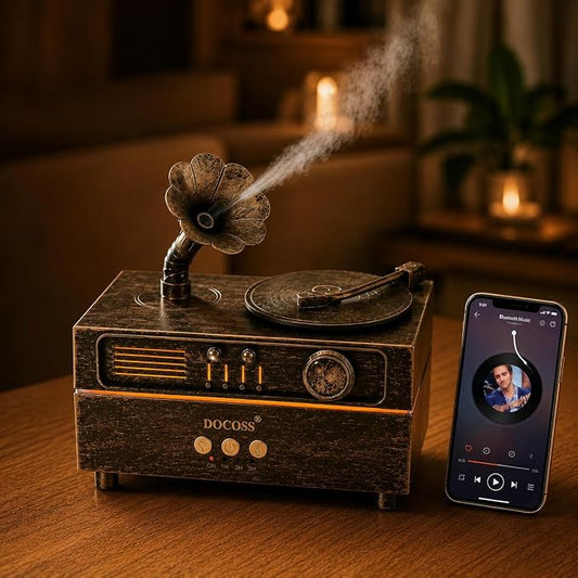 Docoss 2 in 1 Gramophone Aroma Diffuser