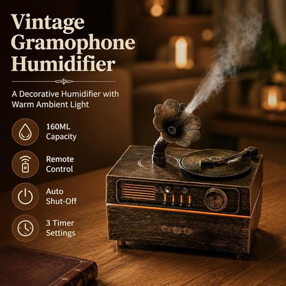 Docoss 2 in 1 Gramophone Aroma Diffuser