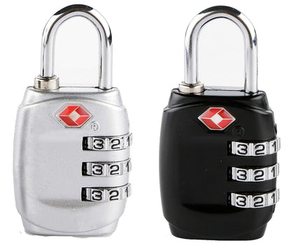 DOCOSS Zinc Alloy Luggage Locks (Black_S1_TSA_LOCK_331_BLACK)